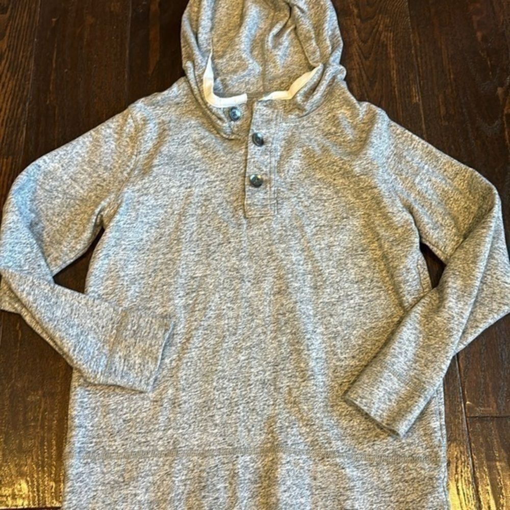 Crewcuts gray hooded long sleeve boys size 10